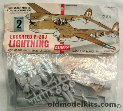 Airfix 1/72 Lockheed P-38J Lightning, 1415 plastic model kit